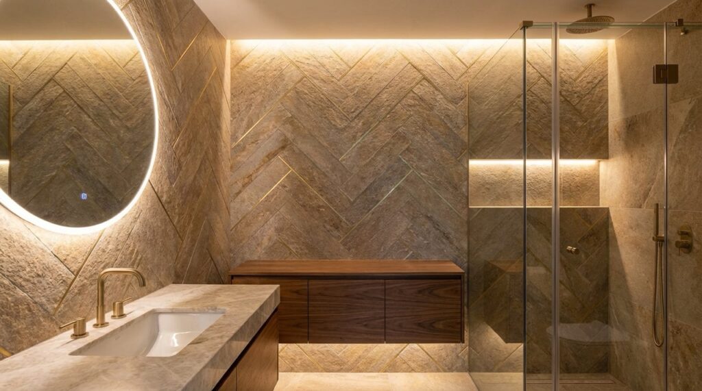 bathroom tiling