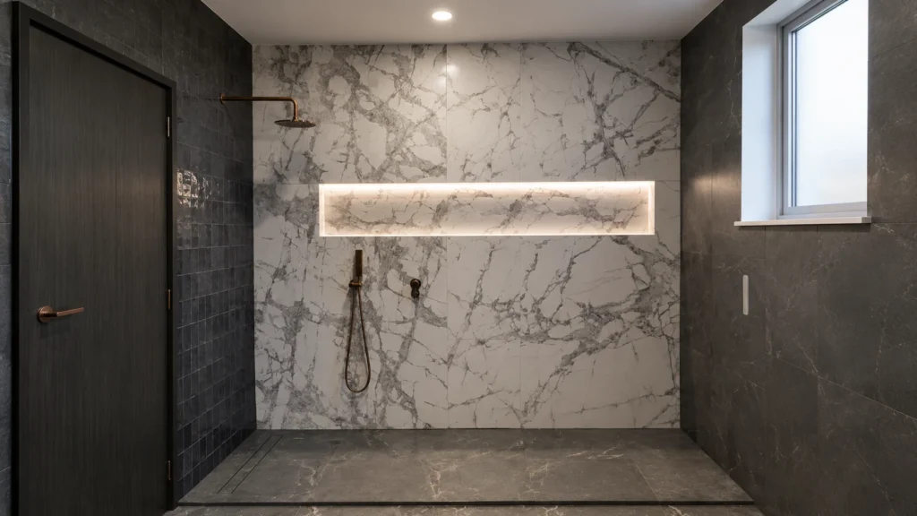 image of a stylish modern Melbourne bathroom