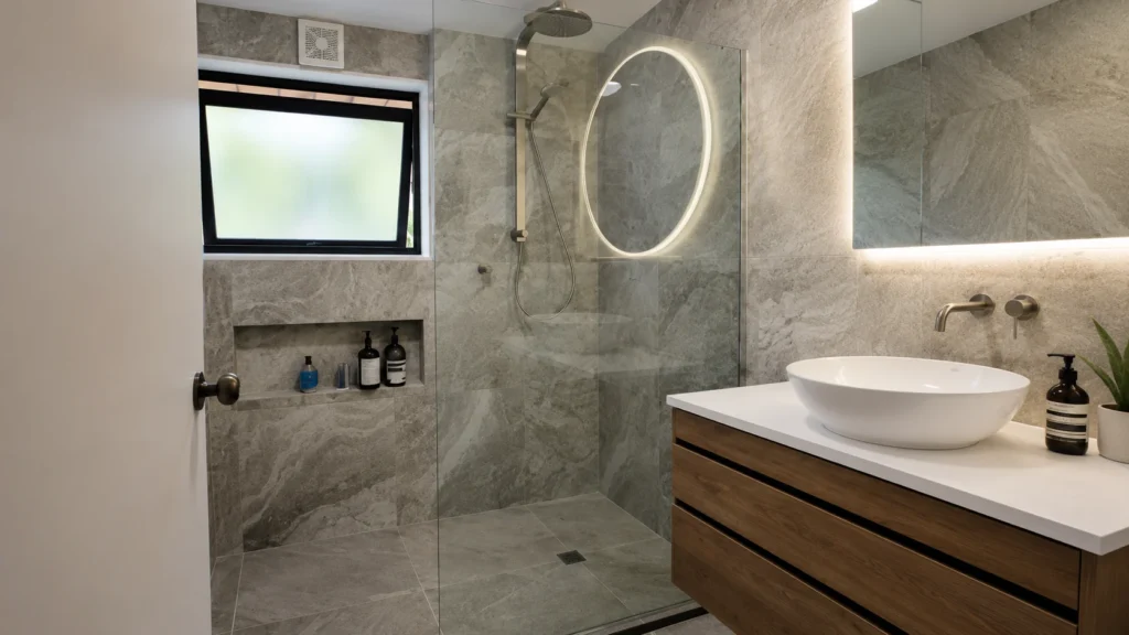 image of eco-friendly bathroom design